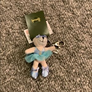 Harrods ballerina bear key chain